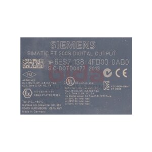 Siemens 6ES7138-4FB03-0AB0 / 6ES7 138-4FB03-0AB0...