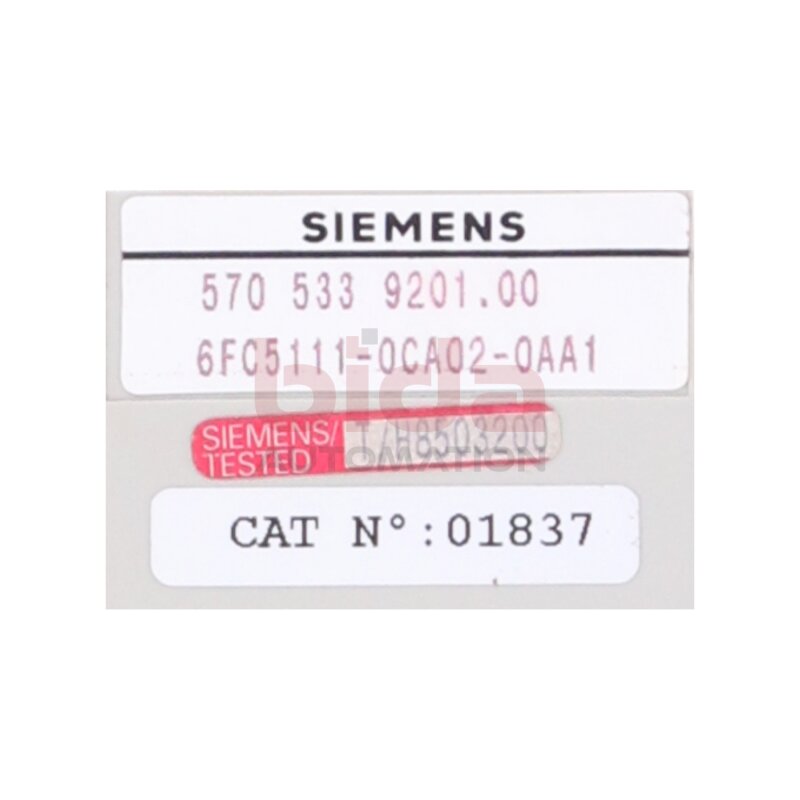 Siemens 6FC5111-0CA02-0AA1 /  6FC5 111-0CA02-0AA1 SINUMERIK 840C/840CE DMP-KOMPAKT 16A 24V