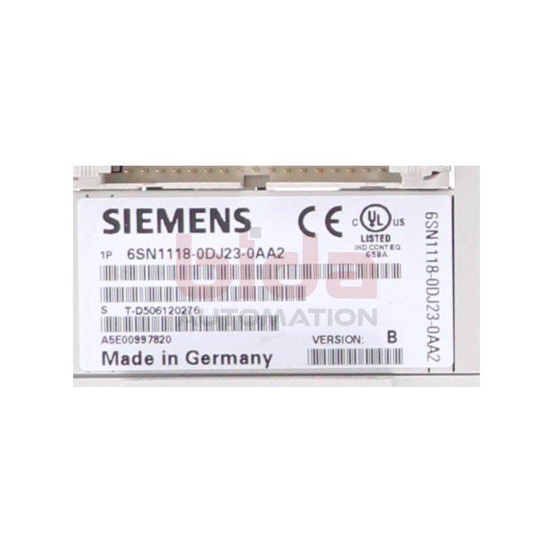 Siemens 6SN1118-0DJ23-0AA2 / 6SN1 118-0DJ23-0AA2  Regelungseinschub / Control Module
