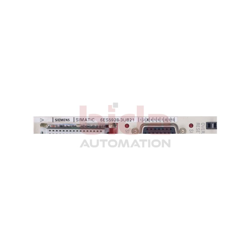 Siemens 6ES5928-3UB21 / 6ES5 928-3UB21 Zentralbaugruppe/ Central Assembly