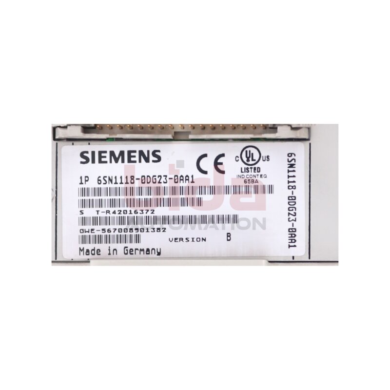 Siemens 6SN1118-0DG23-0AA1 / 6SN1 118-0DG23-0AA1 Regelungseinschub / Control Module