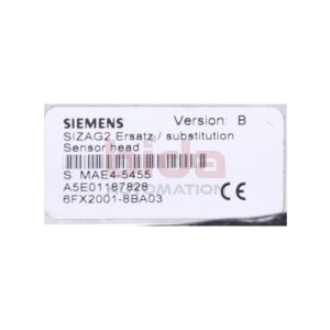 Siemens 6FX2001-8BA03 / 6FX2 001-8BA03 Zahnradgeber /...