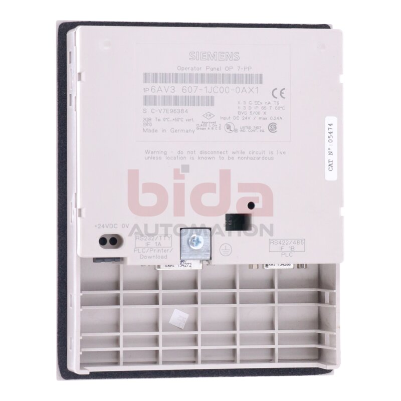 Siemens 6AV3 607-1JC00-0AX1 / 6AV3607-1JC00-0AX1 Operator Panel 24VDC