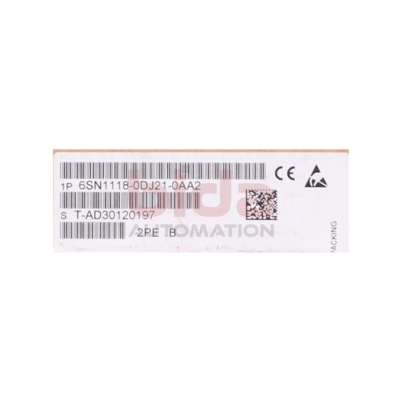 Siemens 6SN1118-0DJ21-0AA2 / 6SN1 118-0DJ21-0AA2 Regelungseinschub / Control Module