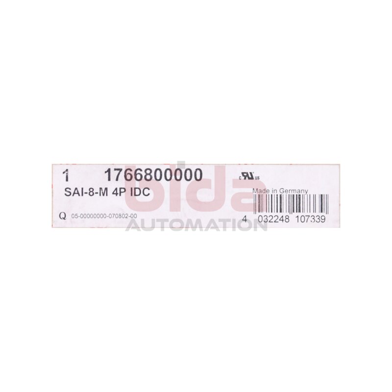 Weidm&uuml;ller 176680 0000 Sensor-Aktor-Passivverteiler 10-30 VDC 10A