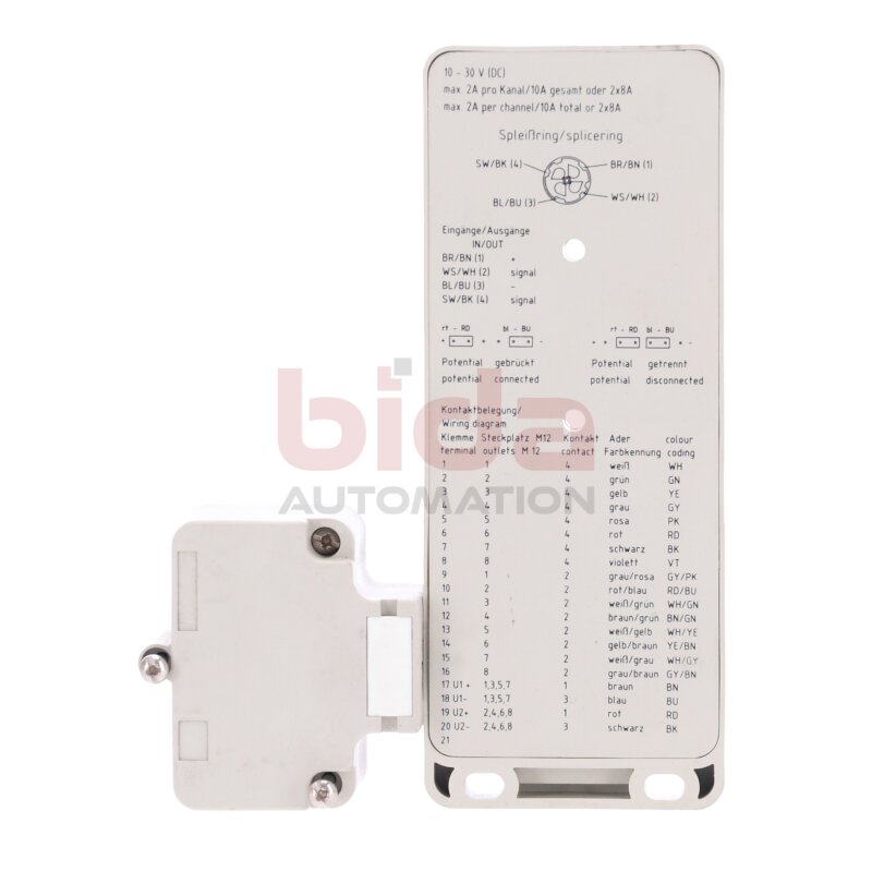 Weidm&uuml;ller 176680 0000 Sensor-Aktor-Passivverteiler 10-30 VDC 10A