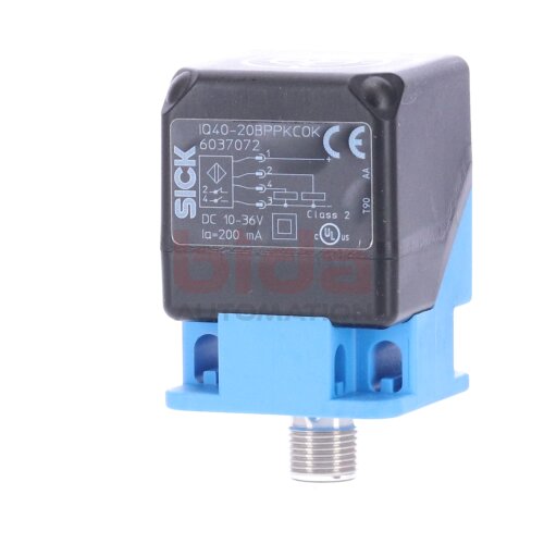 Sick IQ40-20BPPKCOK (6037072) N&auml;hrungssensor / Proximity Sensor 10-36VDC 200mA