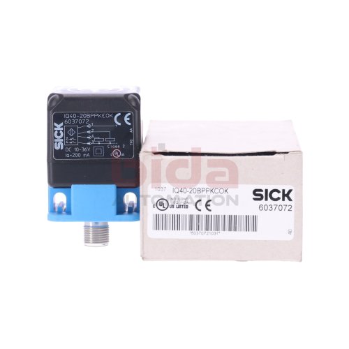 Sick IQ40-20BPPKCOK (6037072) N&auml;hrungssensor / Proximity Sensor 10-36VDC 200mA