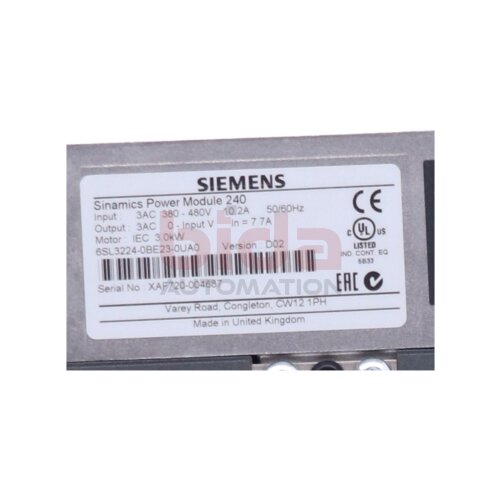 Siemens 6SL3224-0BE23-0UA0 /  6SL3 224-0BE23-0UA0 Power module 380-480V