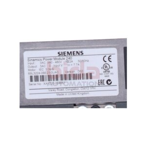 Siemens 6SL3224-0BE23-0UA0 /  6SL3 224-0BE23-0UA0 Power...