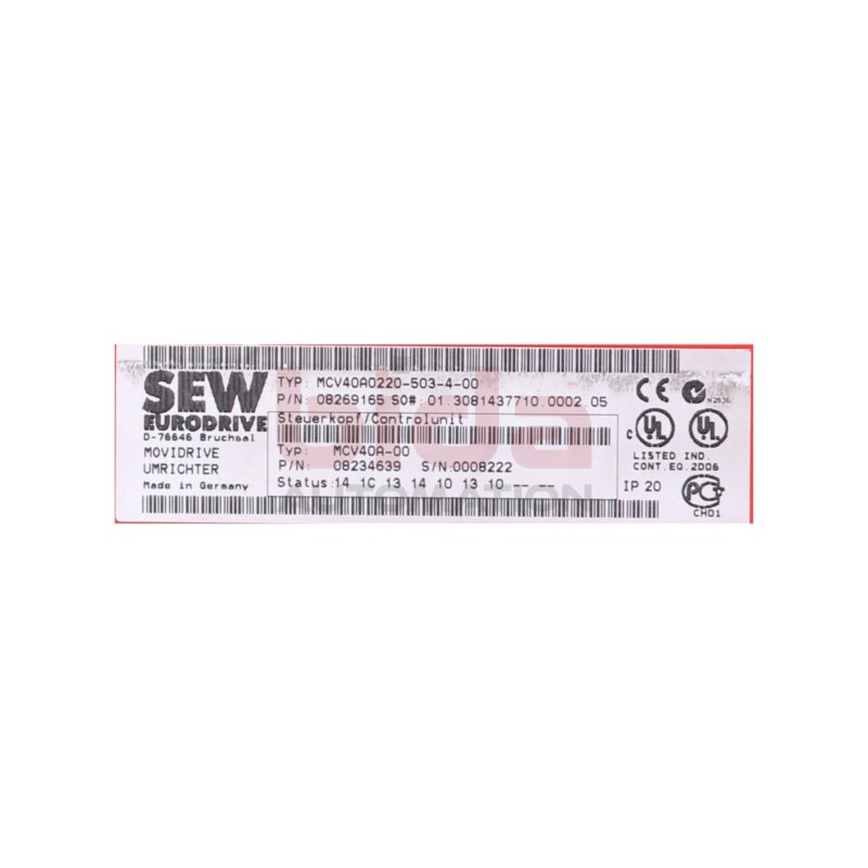 SEW MCV40A0220-503-4-00 (08269165) Frequenzumrichter / Frequency Converter