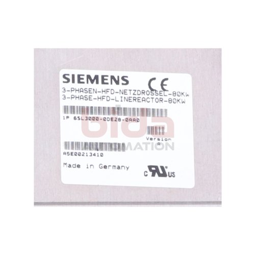 Siemens 6SL3000-0DE28-0AA0 / 6SL3 000-0DE28-0AA0 HFD-Netzdrossel / HFD mains choke