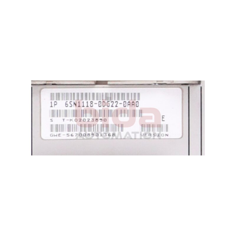 Siemens 6SN1118-0DG22-0AA0 / 6SN1 118-0DG22-0AA0 - general&uuml;berholt  Regelungseinschub / Control Module