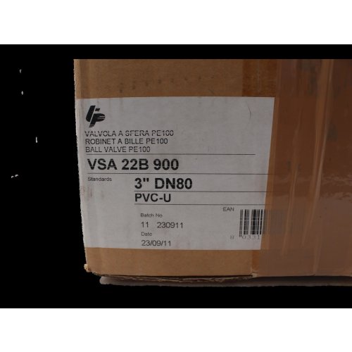 Teco Plastic VSA 22B 900 3&quot; DN80 Kugelhahn Ventil Ball Valve PE100