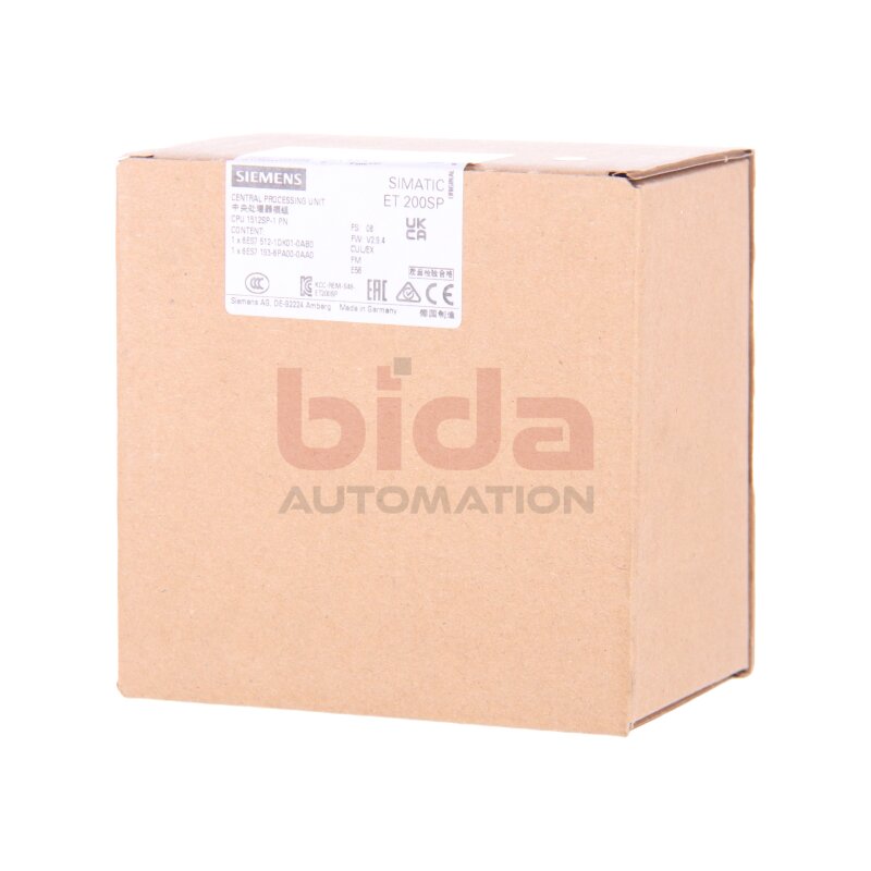 Siemens 6ES7512-1DK01-0AB0 / 6ES7 512-1DK01-0AB0 Zentralbaugruppe / Central assembly