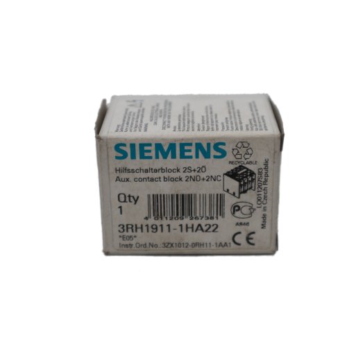 Siemens 3RH1911-1HA22 Hilfskontakt 2S+2&Ouml; auxiliary contact block