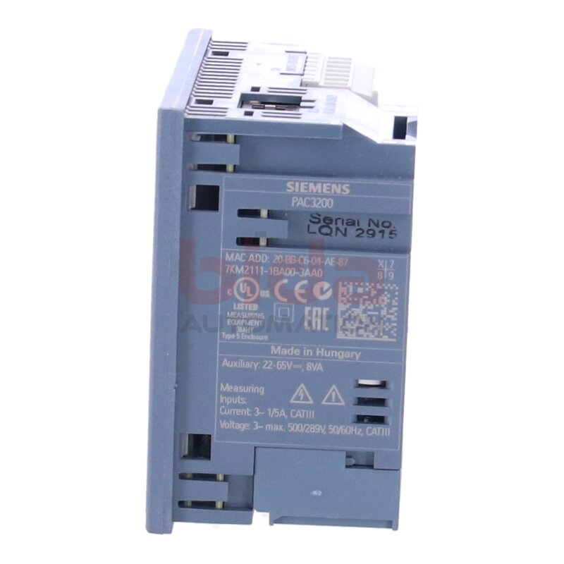 Siemens 7KM2111-1BA00-3AA0 SENTRON Messger&auml;t PAC3200 Measuring device