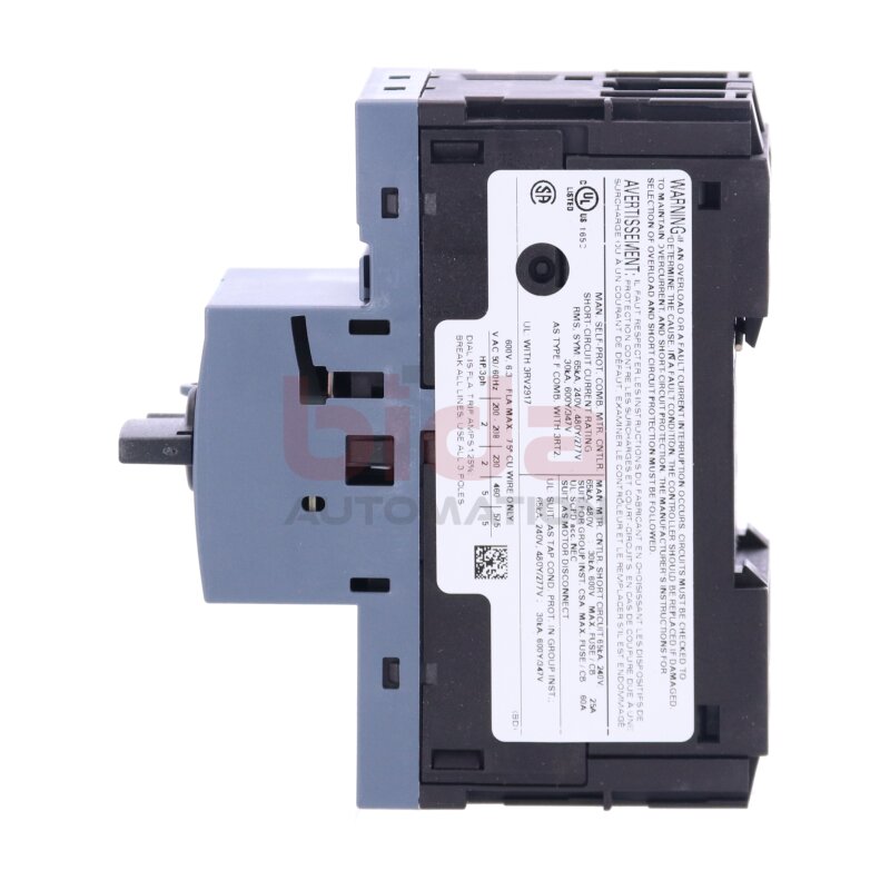 Siemens 3RV2011-1GA20 / 3RV2 011-1GA20 Leistungsschalter / Circuit Breaker 600V 6,3A