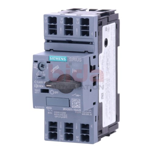Siemens 3RV2011-1GA20 / 3RV2 011-1GA20 Leistungsschalter / Circuit Breaker 600V 6,3A