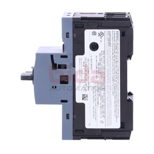 Siemens 3RV2011-1GA20 / 3RV2 011-1GA20 Leistungsschalter / Circuit Breaker 600V 6,3A