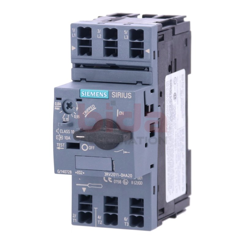 Siemens 3RV2011-0HA20 /  3RV2 011-0HA20 Leistungsschalter / Circuit Breaker 10A