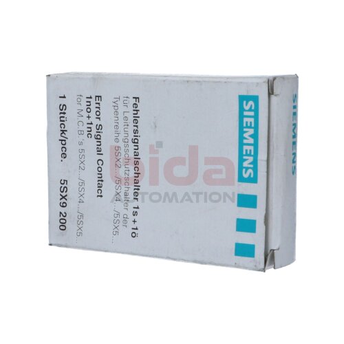 Siemens 5SX9200 Fehlersignalschalter / Error signal switch