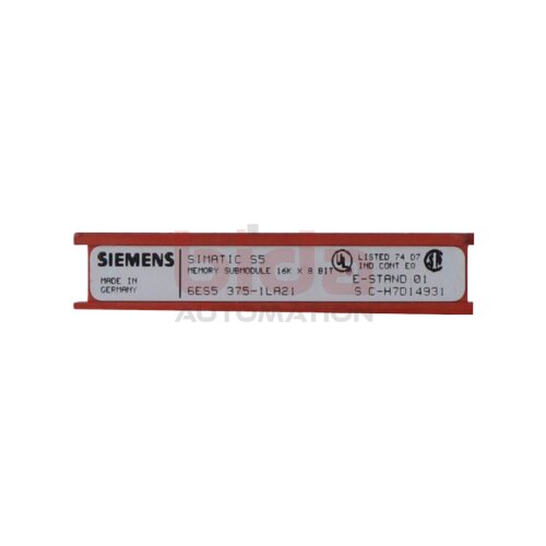 Siemens 6ES5375-1LA21 / 6ES5 375-1LA21 SIMATIC S5 Speichermodul 375 CMOS-EPROM Memory module