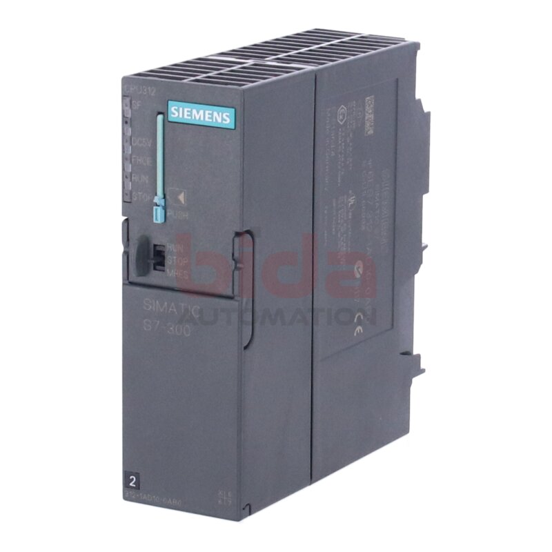 Siemens 6ES7312-1AD10-0AB0 / 6ES7 312-1AD10-0AB0 SIMATIC S7-300, CPU 312 ZENTRALBAUGRUPPE / Central assembly  DC 24V  16 KBYTE