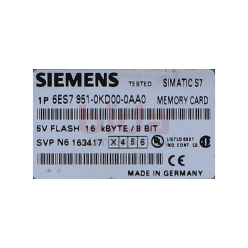 Siemens 6ES7 951-0KD00-0AA0 SIMATIC S7 Speicherkarte Memory card