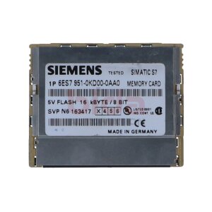Siemens 6ES7 951-0KD00-0AA0 SIMATIC S7 Speicherkarte...