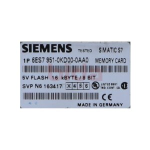 Siemens 6ES7 951-0KD00-0AA0 SIMATIC S7 Speicherkarte...