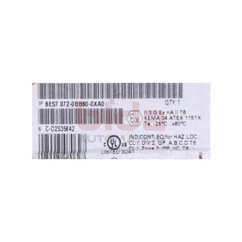 Siemens 6ES7972-0BB60-0XA0 / 6ES7 972-0BB60-0XA0 , Anschlussstecker f&uuml;r PROFIBUS  / Connector for PROFIBUS up to 12 MB