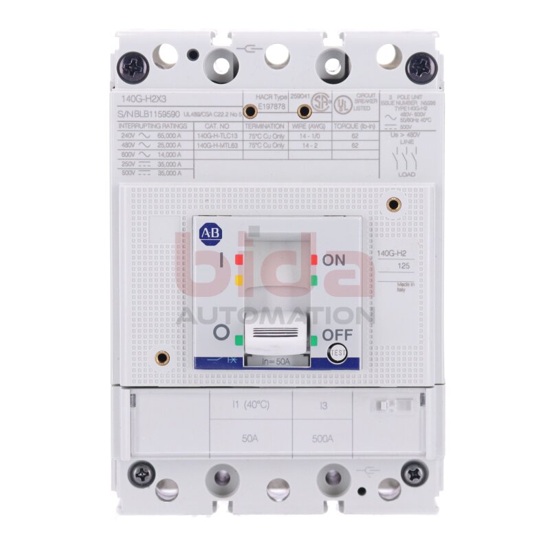 Allen-Bradley 140G-H2C3-C50  Leistungsschalter Circuit Breaker