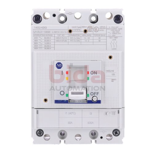 Allen-Bradley 140G-H2C3-C50  Leistungsschalter Circuit Breaker