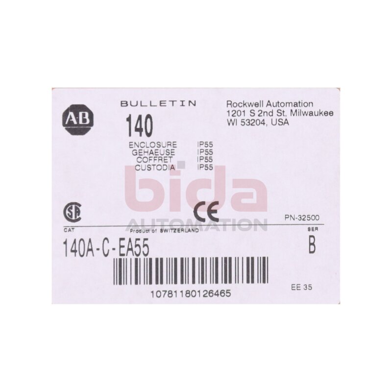 Allen-Bradley 140A-C-EA55 Geh&auml;use/ Enlosure