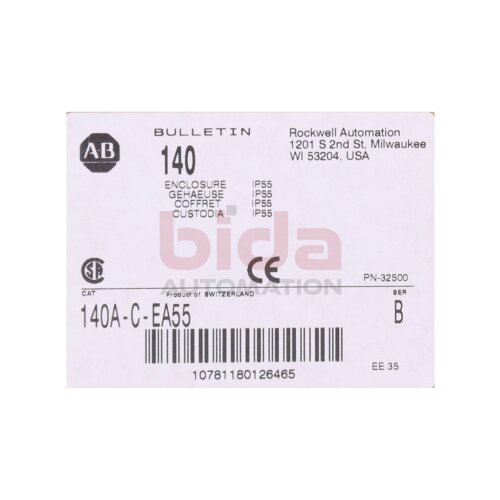 Allen-Bradley 140A-C-EA55 Geh&auml;use/ Enlosure