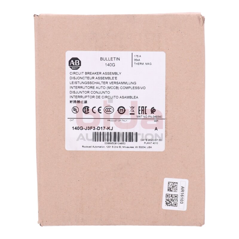 Allen-Bradley 140G-J3F3-D17-KJ (00889508104850) Leitungsschutzschalter  / Circuit Breaker