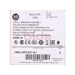Allen-Bradley 140G-J3F3-D17-KJ (00889508104850)...