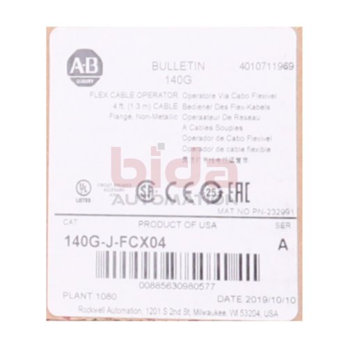 Allen-Bradley 140G-J-FCX04 (00885630980577) Bediener des Flex Kabel / Flex Cable Operator