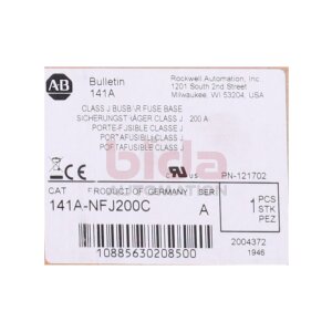Allen Bradley 141A-NFJ200C (10885630208500)...
