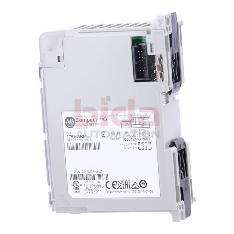 Allen Bradley1769-ARM (10781180609562) Adressreservemodul / Address Reserve Module