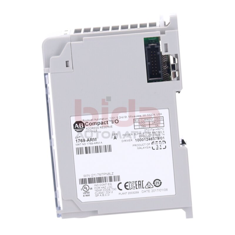 Allen Bradley1769-ARM (10781180609562) Adressreservemodul / Address Reserve Module