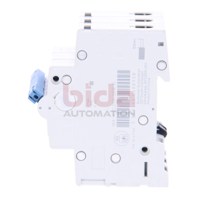 Allen-Bradley 188-K3C250 (00885630648958) Leistungsschalter / Miniatuare Circuit Breaker 25A 3-polig