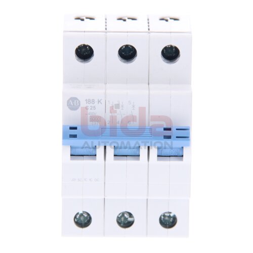 Allen-Bradley 188-K3C250 (00885630648958) Leistungsschalter / Miniatuare Circuit Breaker 25A 3-polig