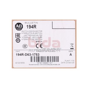 Allen-Bradley 194R-D63-1753 (10781180651127)...