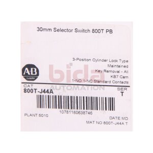 Allen-Bradley 800T-J44A (10781180638746) Wahlschalter /...