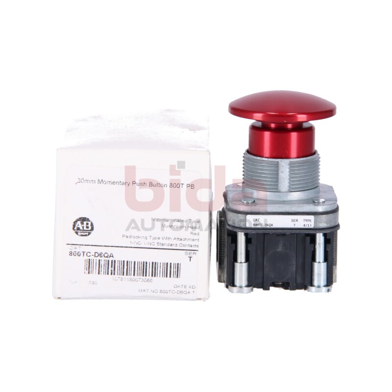 Allen-Bradley 800T-D6QA (10781180073066) Drucktaste / Pushbutton 600V