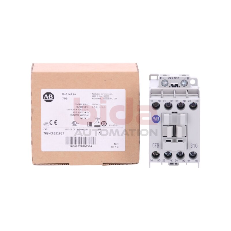 Allen Bradley 700-CFB310EJ (10662074863584) Hilfssch&uuml;tz / Auxiliary Contactor 24VDC