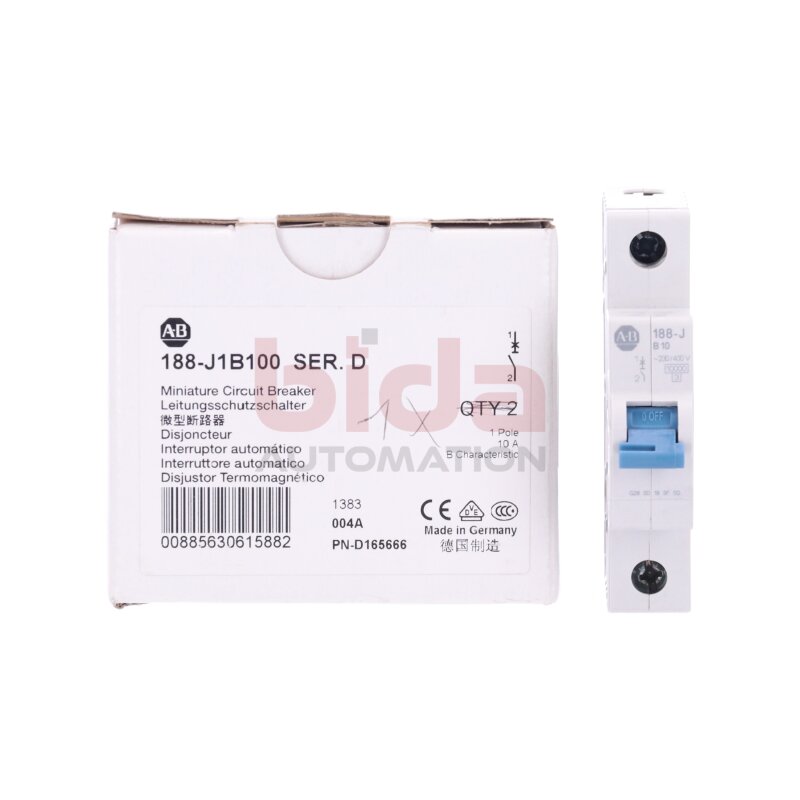Allen-Bradley 188-J1B060 (00885630615929) Leitungsschutzschalter / Miniature Circuit Breaker 230/400V