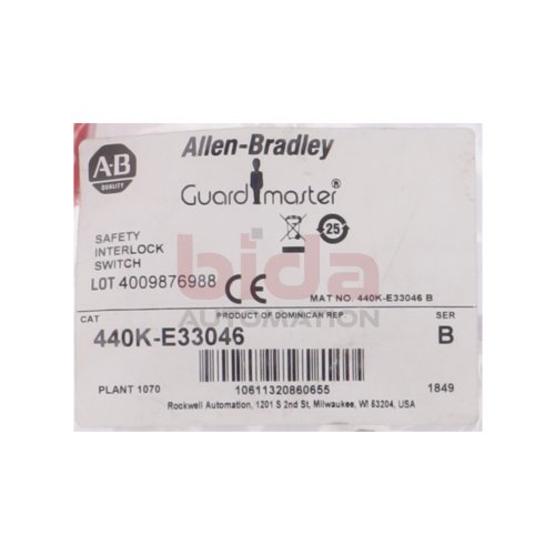 Allen-Bradley 440K-E33046 (10611320860655) Sicherheitsschalter / Safety Switch
